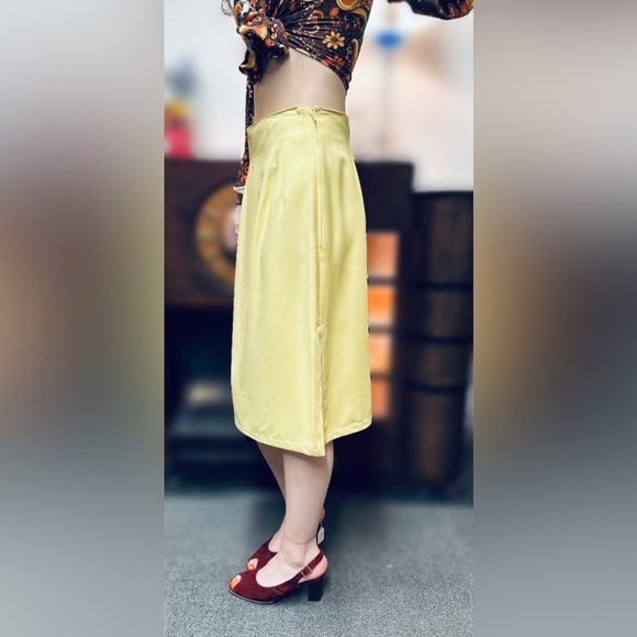 Valentino Boutique Vintage Skirt Double Sided Slit - Picture 2 of 7